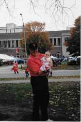 Jensen and Grandpa Memorial Stadium